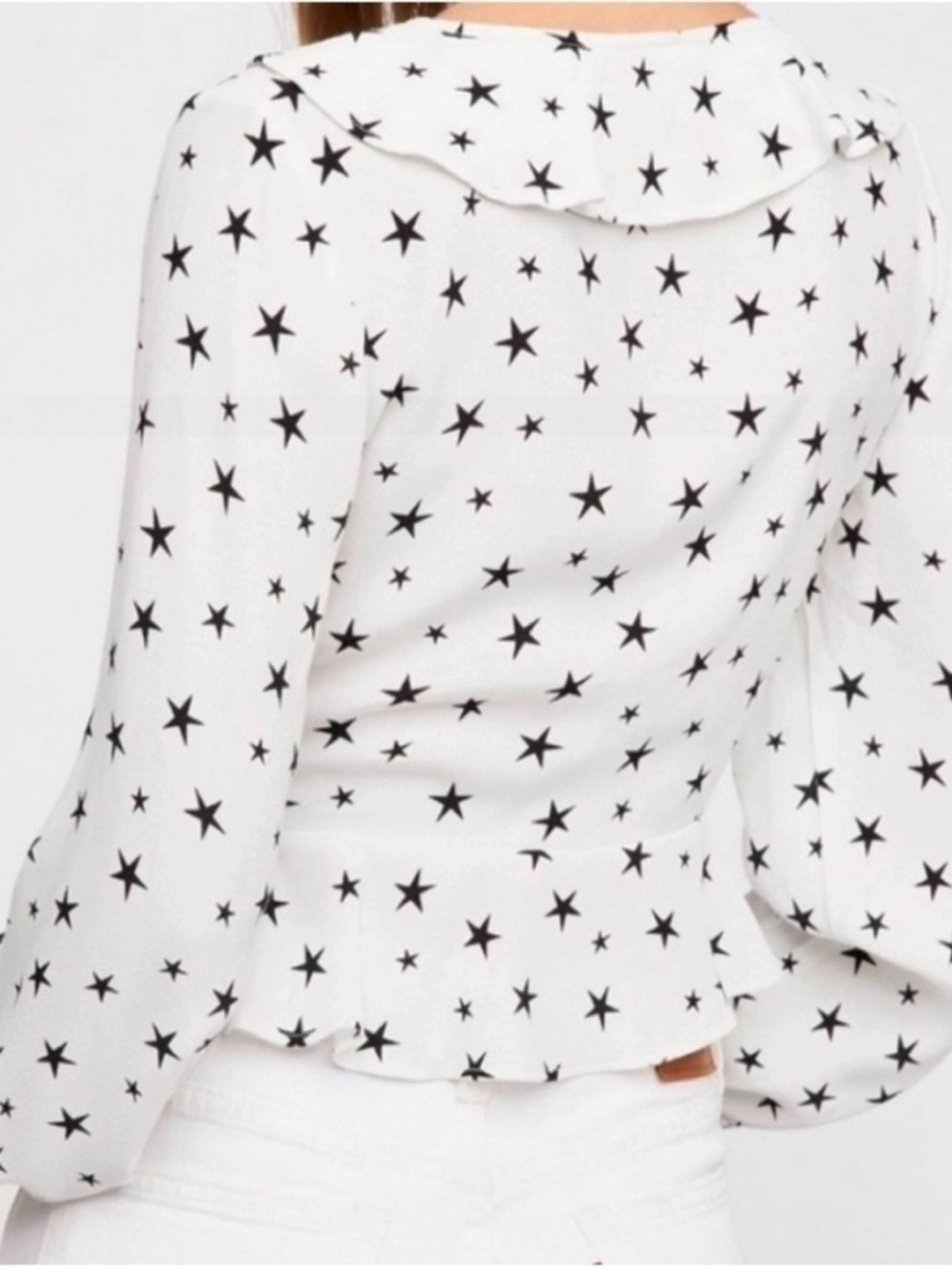 Free People Star Printed Wrap Top - Picture 2 of 8